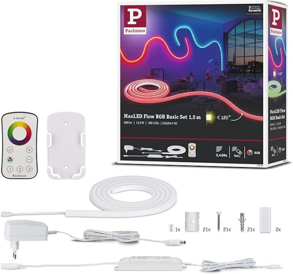 709.65 Function MaxLED Flow Basisset 1,5m RGB Funk Control 2.4GHz 13,5W 230/24V 24VA