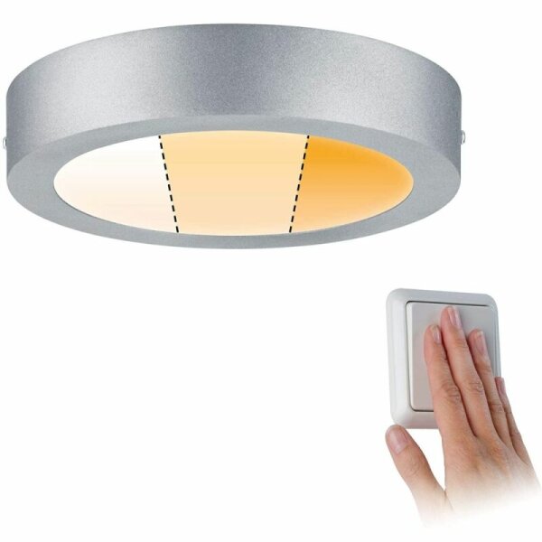 WallCeiling Carpo LEDPanel WarmDim 300mm 16W Chrom matt 230V Metall