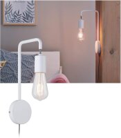 WallCeiling Calvani WL max 1x40W E27 Weiß 230V Metall