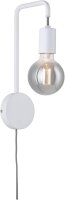WallCeiling Calvani WL max 1x40W E27 Weiß 230V Metall