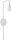 WallCeiling Calvani WL max 1x40W E27 Weiß 230V Metall