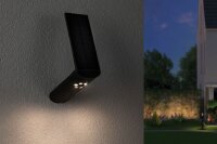 Outdoor Solar Wandleuchte Ilias IP44 3000K 100 lumen Bewegungsmelder Anthrazit