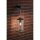 3x Outdoor 230V Wandleuchte IP44 E27 Klarglas/Grau ohne LM