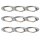 TIP Einbauleuchten 9er Set rund schwenkbar LED 3-Stufen-dimmbar 9x4,8W 475 lumen 230V 51mm Eisen gebürstet/Metall