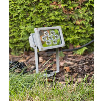2x 7W Gartenleuchten Aussenleuchten Erdspieß-Lampe LED, Strahler Gartenstrahler Neutralweiss IP65