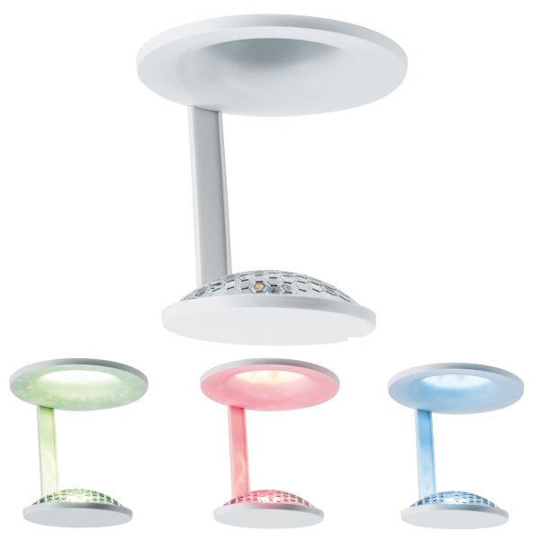 3 x Paulmann Star Einbauleuchten Bluetooth RGB Smart Glint LED 3x2,5W 230/12V 4VA Weiß matt/Kunststoff