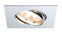 9x 5W Paulmann Einbauleuchten Set Coin Satin eckig...