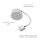 9x 5W Paulmann Einbauleuchten Set Coin Satin eckig schwenkbar inkl Mili LED 3000K, 51mm Chrom/Alu Zink Silber Einbau Warmweiss