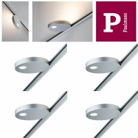 4er Set -  Paulmann URail Spot Uplight Salto 16W Chrom matt 230V Metall