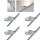 4er Set -  Paulmann URail Spot Uplight Salto 16W Chrom matt 230V Metall