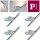 4er Set -  Paulmann URail Spot Uplight Salto 16W Chrom matt 230V Metall