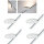 4er Set -  Paulmann URail Spot Uplight Salto 16W Weiß 230V Metall