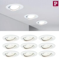 9er Set Einbauspot inkl. LED Leuchtmittel GU10 je 425...