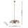 Leuchten Direkt 14491-48 "Mathilda" Pendelleuchte, Rost-Optik, 10xG9 40W, Innenleuchte, IP20