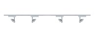 4er Set  Paulmann URail Schienensystem Spot Vision II 1x10W Chrom matt/Chrom 230V Metall