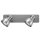 Wofi 7133.02.77.0000 Halogen Deckenbalken Gent Perlgrau warmweiß 2 x 35W GU10