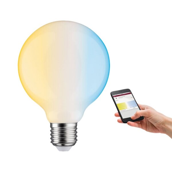Paulmann 50396 LED Leuchtmittel Globe Filament Zigbee 2700-6500K E27 7W dimmbar