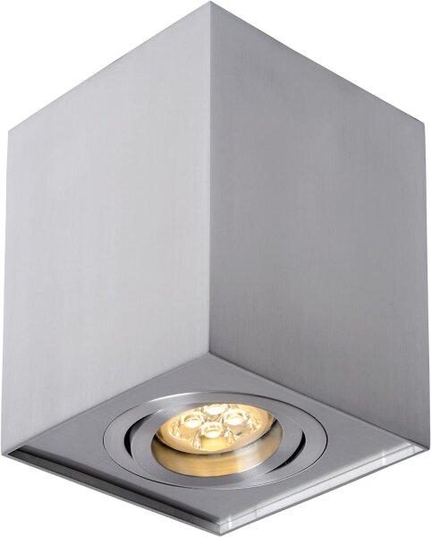 Lucide Deckenstrahler 22953/01/12  Tube Aluminium gebürstet GU10 max50W schwenk