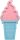 Pauleen 48047 Wandlampe Lovely Ice Cream Batterie Holz Pink/Blau LED Kippschalter