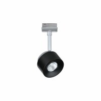 4er Set  Paulmann URail LED Schienenspot Pane Einzelspot 400 lumen 7,4W 2700K dimmbar 230V Schwarz Chrom matt 95374 entspricht 50W Licht