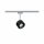 Paulmann URail LED Schienenspot Pane Einzelspot 400 lumen 7,4W 2700K dimmbar 230V Schwarz Chrom matt 95374 entspricht 50W Licht