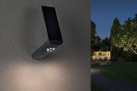 4x Outdoor Solar Wandleuchte Ilias IP44 3000K 100 lumen Bewegungsmelder Alugrey