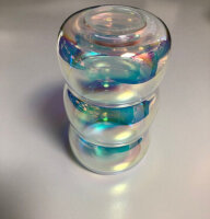 4 x Paulmann Lampenschirm E14 Öffnung ca. 3 cm Wobble Dichroic Glas Ersatzglas, Schirm, Ersatzschirm