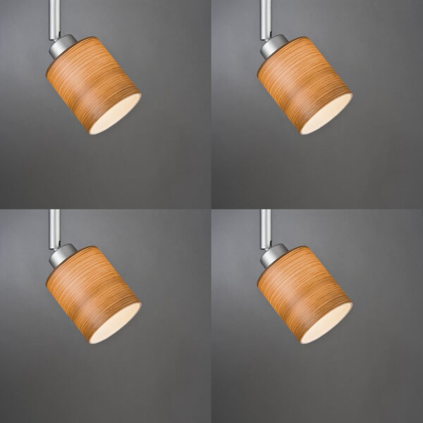 4 x Paulmann Lampenschirm Öffnung ca. 3,3 cm Zyli Braun Rund Glas Ersatzglas, Schirm, Ersatzschirm