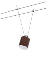 4 x Paulmann Lampenschirm Öffnung ca. 3,3 cm Zyli Braun Rund Glas Ersatzglas, Schirm, Ersatzschirm