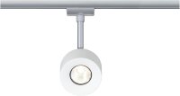 Paulmann URail LED Schienenspot Pane Einzelspot 400 lumen 7,4W 2700K dimmbar 230V Weiß Chrom matt 95374 entspricht 50W Licht