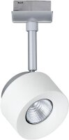 Paulmann URail LED Schienenspot Pane Einzelspot 400 lumen 7,4W 2700K dimmbar 230V Weiß Chrom matt 95374 entspricht 50W Licht