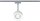 Paulmann URail LED Schienenspot Pane Einzelspot 400 lumen 7,4W 2700K dimmbar 230V Weiß Chrom matt 95374 entspricht 50W Licht