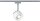 Paulmann URail LED Schienenspot Pane Einzelspot 400 lumen 7,4W 2700K dimmbar 230V Weiß Chrom matt 95374 entspricht 50W Licht