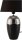 48226 Pauleen Midnight Beauty Tischleuchte handgefertigt Schwarz, Silber Glamour Stoff Keramik E27