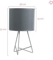 48000 Pauleen Shiny Star Tischleuchte E14 Grau 230V...