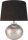 48222 Pauleen Touch of Silver Tischleuchtehandgefertigt Schwarz Silber Glamour Stoff Keramik E14