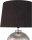 48222 Pauleen Touch of Silver Tischleuchtehandgefertigt Schwarz Silber Glamour Stoff Keramik E14