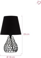 48210 Pauleen Black Brilliance Tischleuchte max. 20 Watt...