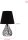 48210 Pauleen Black Brilliance Tischleuchte max. 20 Watt Schwarz Stoff, Metall E27