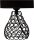 48210 Pauleen Black Brilliance Tischleuchte max. 20 Watt Schwarz Stoff, Metall E27