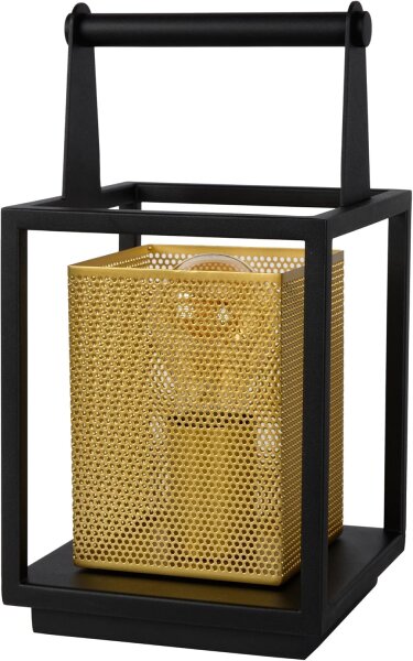 LUCIDE SANSA - Tischlampe - 1xE27 - Schwarz