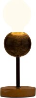 48191 Pauleen Marble Dream Tischleuchte max. 20 Watt Schwarz, Holz Marmor, Holz E27