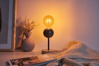 48191 Pauleen Marble Dream Tischleuchte max. 20 Watt Schwarz, Holz Marmor, Holz E27