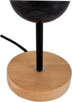 48191 Pauleen Marble Dream Tischleuchte max. 20 Watt Schwarz, Holz Marmor, Holz E27