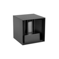Up/Down Außen Wandleuchte verstellbar Würfel anthrazit inkl. LED dimmbar 6W G9