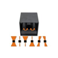 Up/Down Außen Wandleuchte verstellbar Würfel anthrazit inkl. LED dimmbar 6W G9