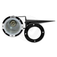 GARTENLAMPE Erdspieß Reflektor GU10 3000k/4000k 230V Schwarz IP65 Außen Spotlight