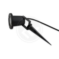 GARTENLAMPE Erdspieß Reflektor GU10 3000k/4000k 230V Schwarz IP65 Außen Spotlight