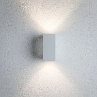 Paulmann Flame LED Außenleuchte Weiß IP44 3,8W 3000K Warmweiß Aluminium Wandleuchte 230V