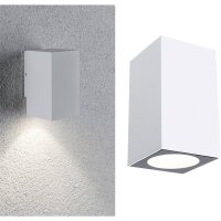 Paulmann Flame LED Außenleuchte Weiß IP44 3,8W 3000K Warmweiß Aluminium Wandleuchte 230V